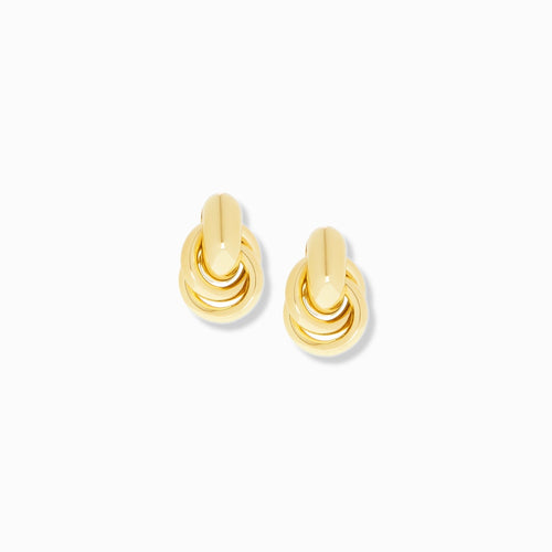 mini knot post earring