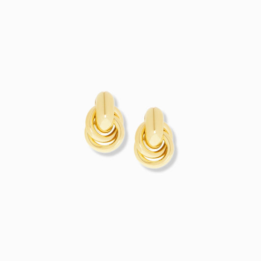 mini knot post earring