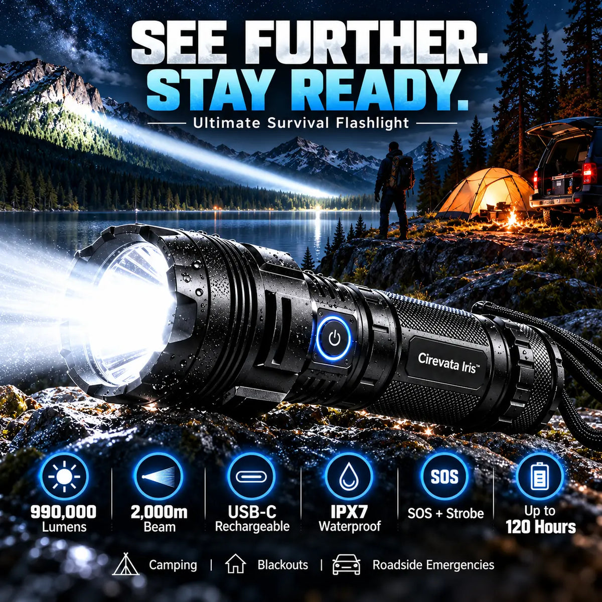 Noverlumia™ Super Bright Ultimate Survival Flashlight
