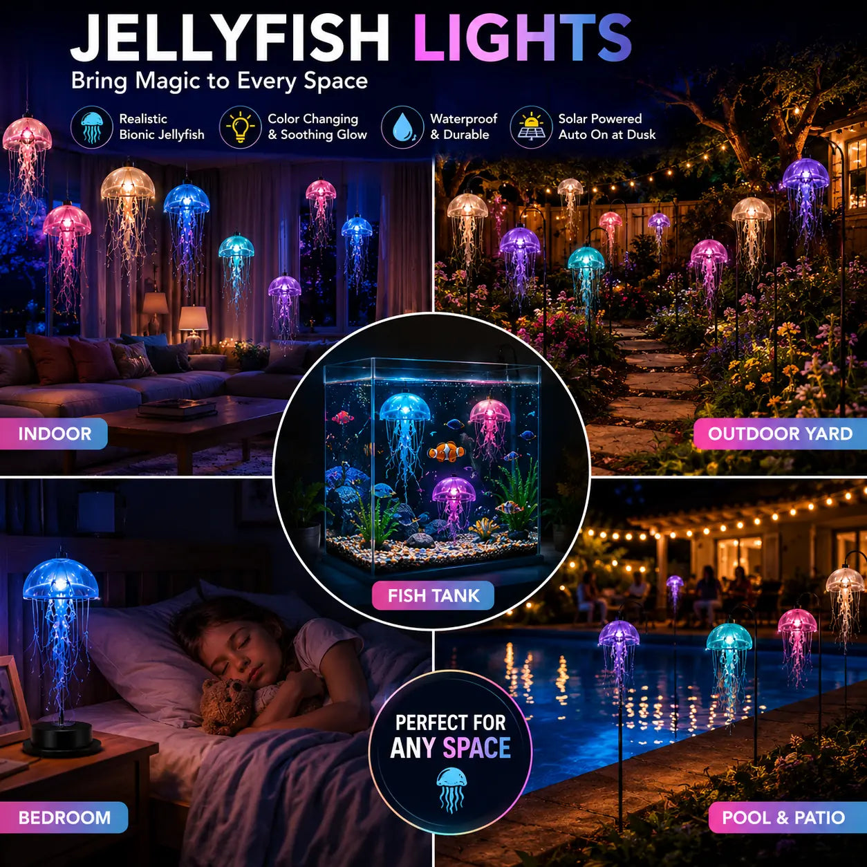 Topacme® Ultra-Realistic Bionic Jellyfish Light