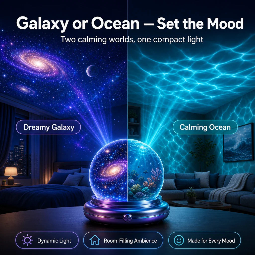 Topacme® 🔮Night Light Projector - Smart Holographic Star Projector